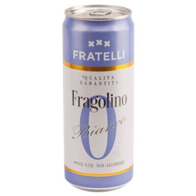 Напій б/а Fratelli Fragolino Bianco 0.33 л з/б